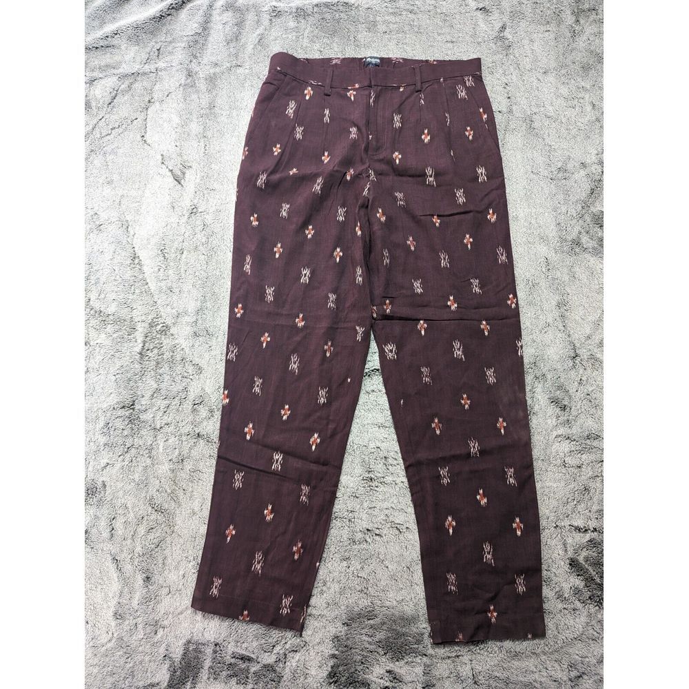 Madewell 1937 Pleated Tapered Leg Pants Women's Size 4 Purple